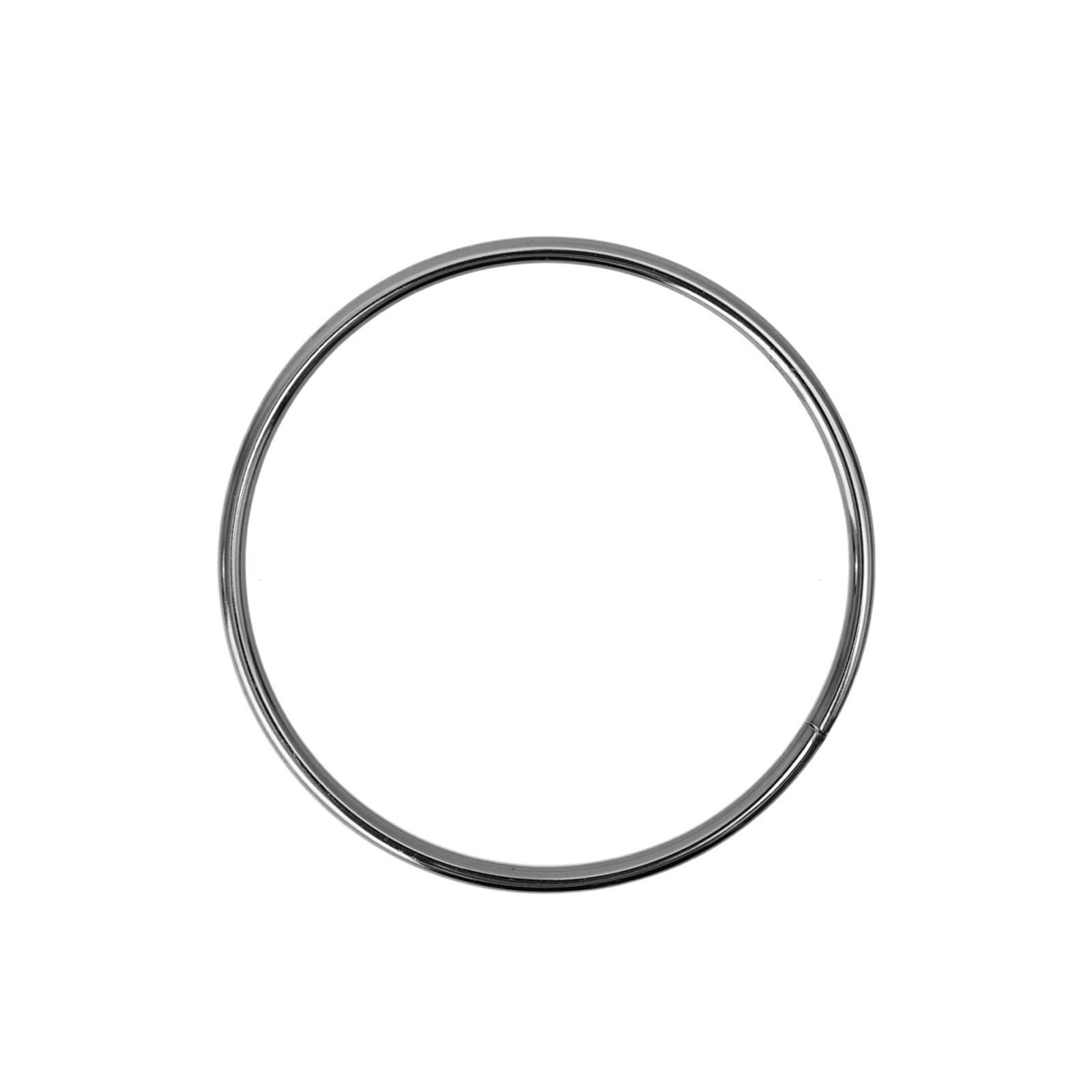 MRKU Asa de Madera para Bolso, Accesorios para Bolsos, Manualidades, Bricolaje, 2 Piezas Redondas, Correa de Metal con Anilla en O, repuestos para Bolsos Hechos a Mano