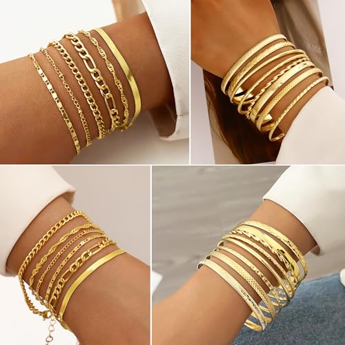 Image of FANDY 137 Pieces Gold Jewelry Set for Women