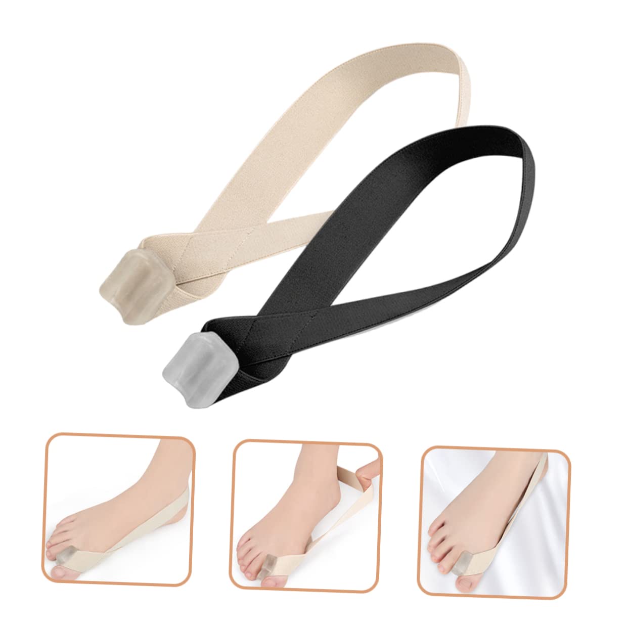 SOESFOUFU Toe Separation Corrector Washable Reusable Toe Separators for Women for Bunions