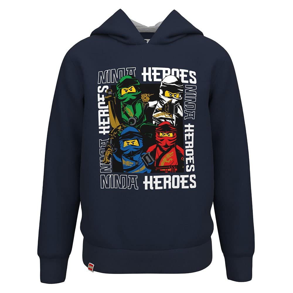 LEGO Unisex LEGO Ninjago Jungen Kapuzenpullover Hoodie M12010723 Hooded Sweatshirt, 590, 92