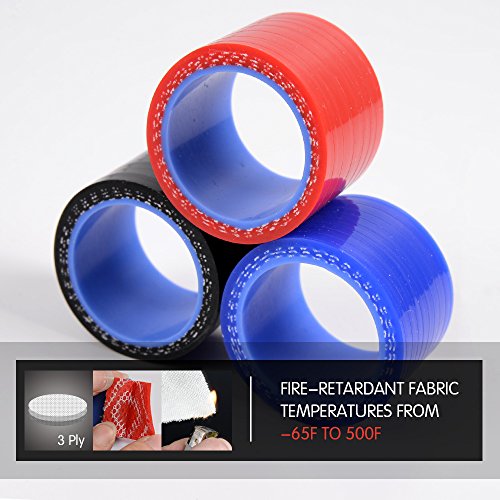 image for G-PLUS Silicone Radiator Coolant Hose Kit Clamps +Vacuum Hose Tube Rep