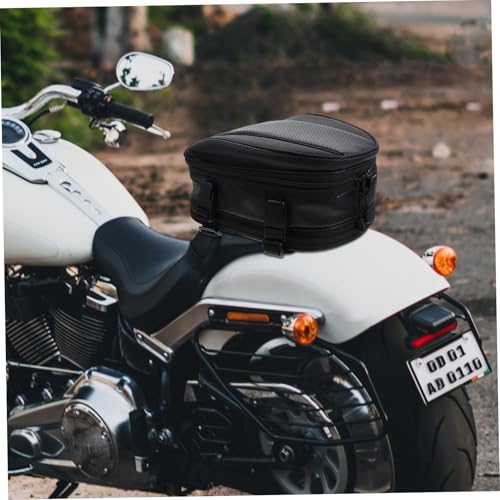 Bolsa trasera impermeable para motocicleta y porta casco, bolsa multipropósito para asiento trasero de moto para conducción al aire libre y deportes de motor miniatura 7
