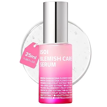 ISOI Blemish Care Up Serum with Arbutin & Rose Otto Oil, 0.85 fl oz | Hydrating Formula, Glass Skin Look, Skin Barrier, Moisture Balance