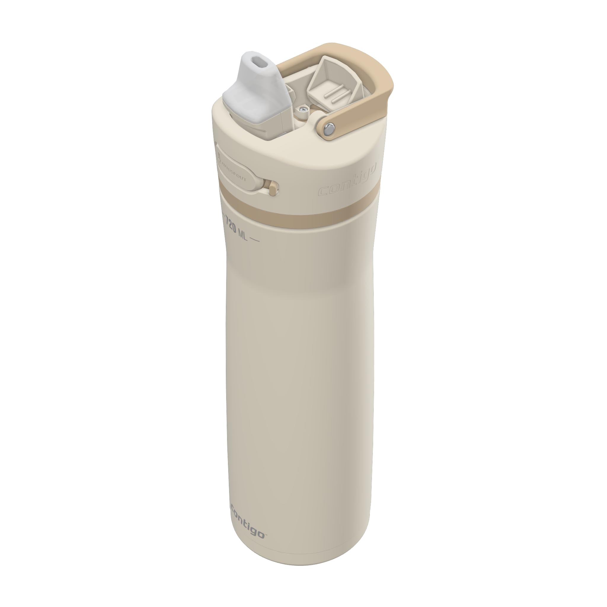 Contigo Ashland Chill Autospout Insulated Water Bottle | Keeps Cold for 24 Hours | Large Stainless Steel Drinking Bottle | Leakproof Drink-Bottle | Bike, Hiking | 720 ml | Stellar Jay