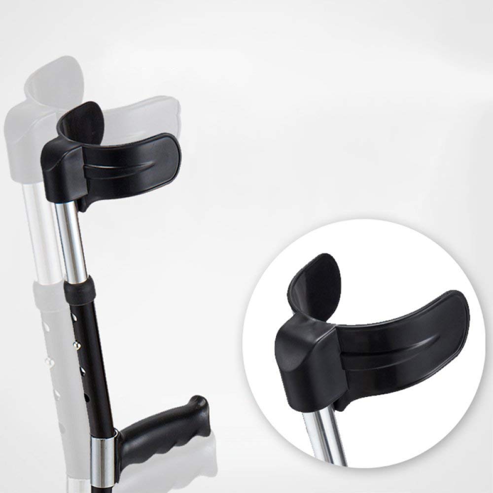MObyat Andador para Ancianos,Bastón, muletas Muletas de Codo de aleación de Aluminio Muletas para discapacitados Bastón Antideslizante Muletas para Axilas Andador retráctil, muleta, par
