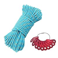 Amazon.co.jp: Lukinsen テントロープ 反射材入り 径 5mm × 長さ