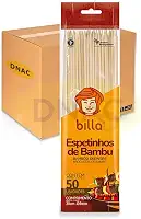 500 Espetinhos Palitos De Bambu Para Churrasco Petisco Algodão Doce - Billa