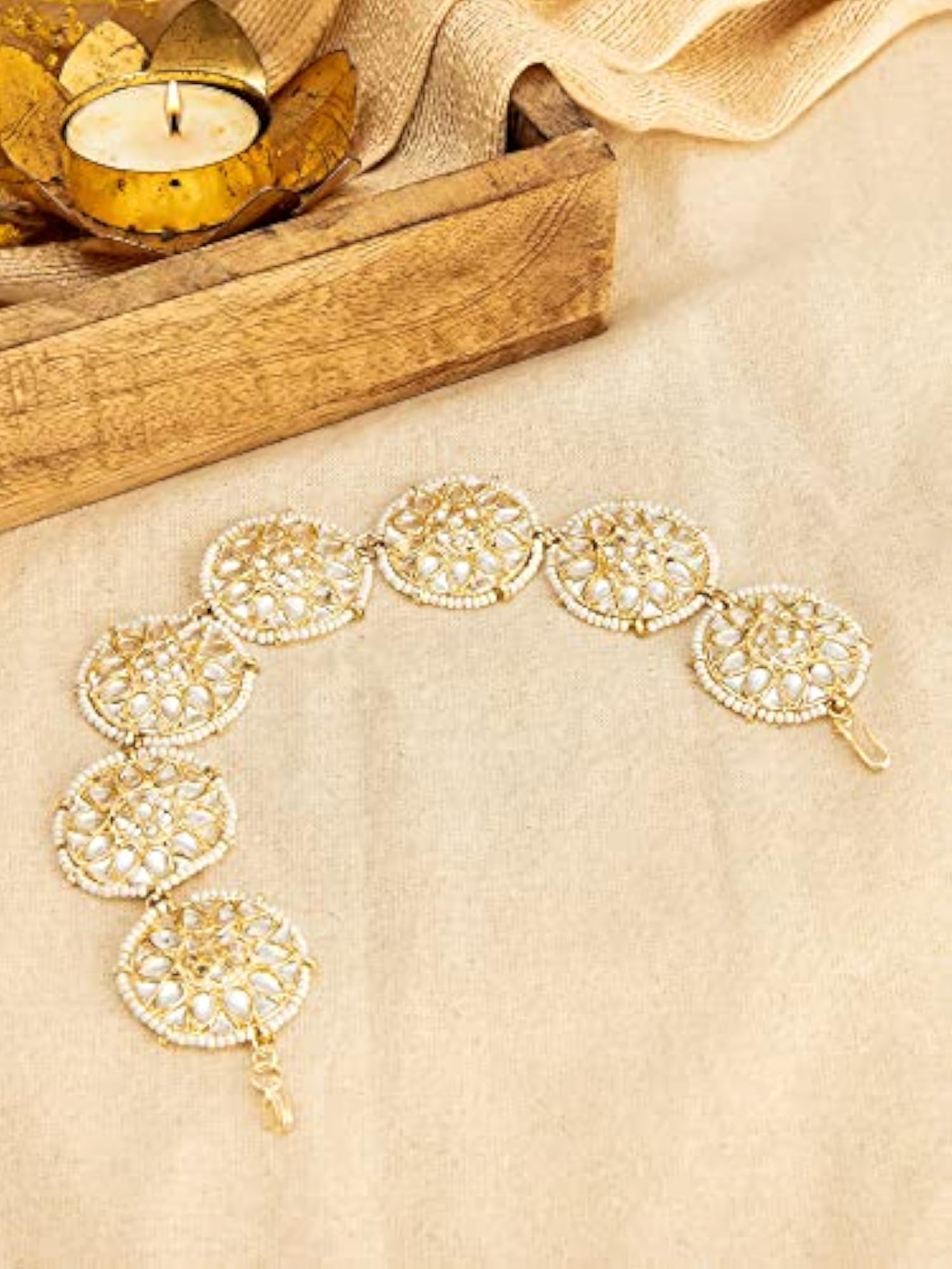 Nykaa Kundan Bridal Head Jewellery for Wedding