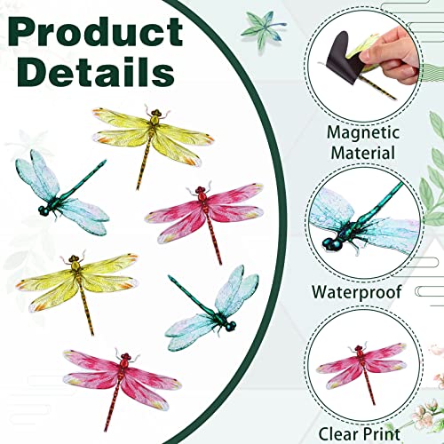16 Stück Fliegengitter Magnete - Schmetterling & Libelle Deko Für Türen