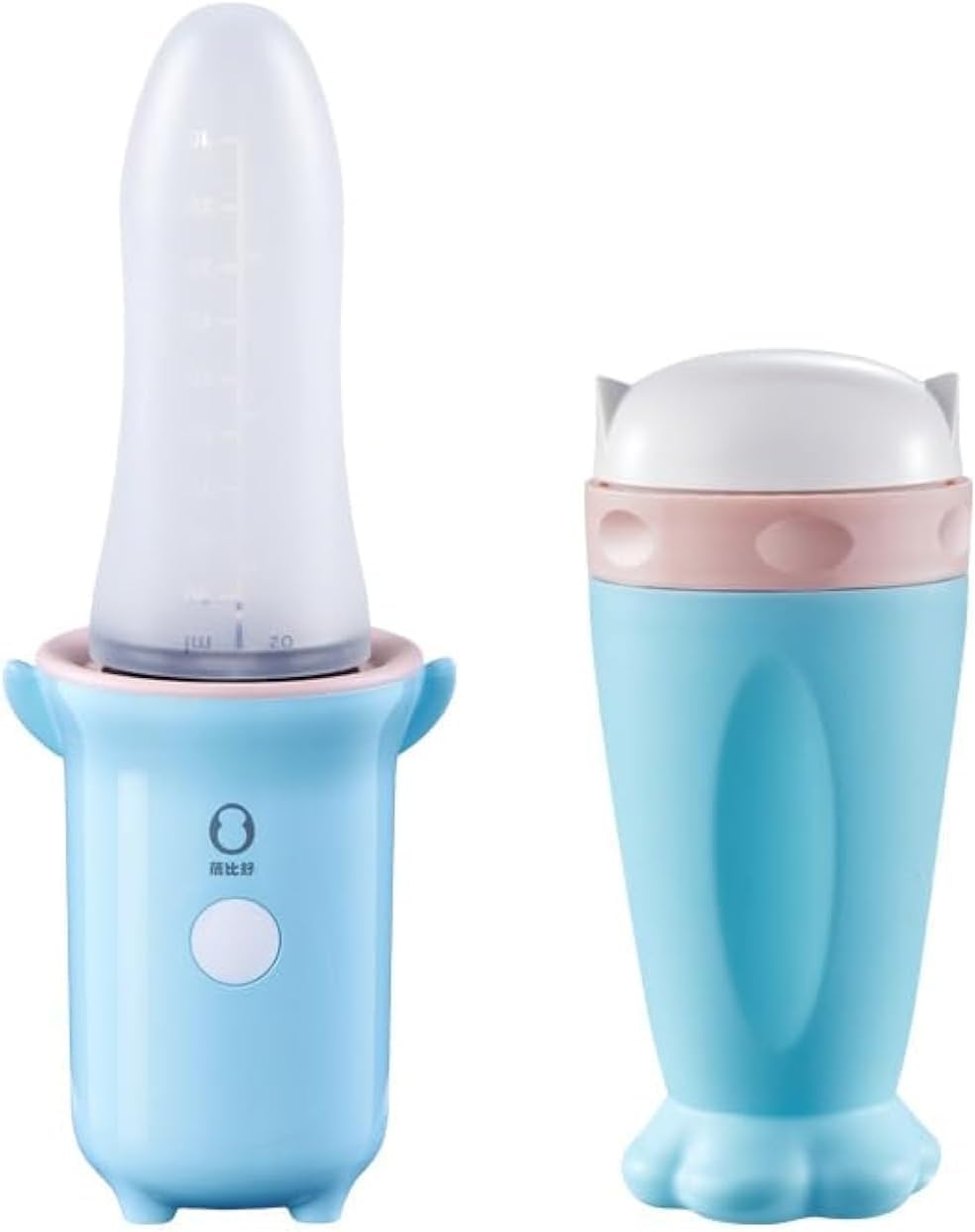 KASTWAVE Portable Baby Food Maker with Silicone Squeeze Spoon, Baby Food Processor, Blender for First Stage Baby Feeding - Liquid or Semi-Liquid Options, blue
