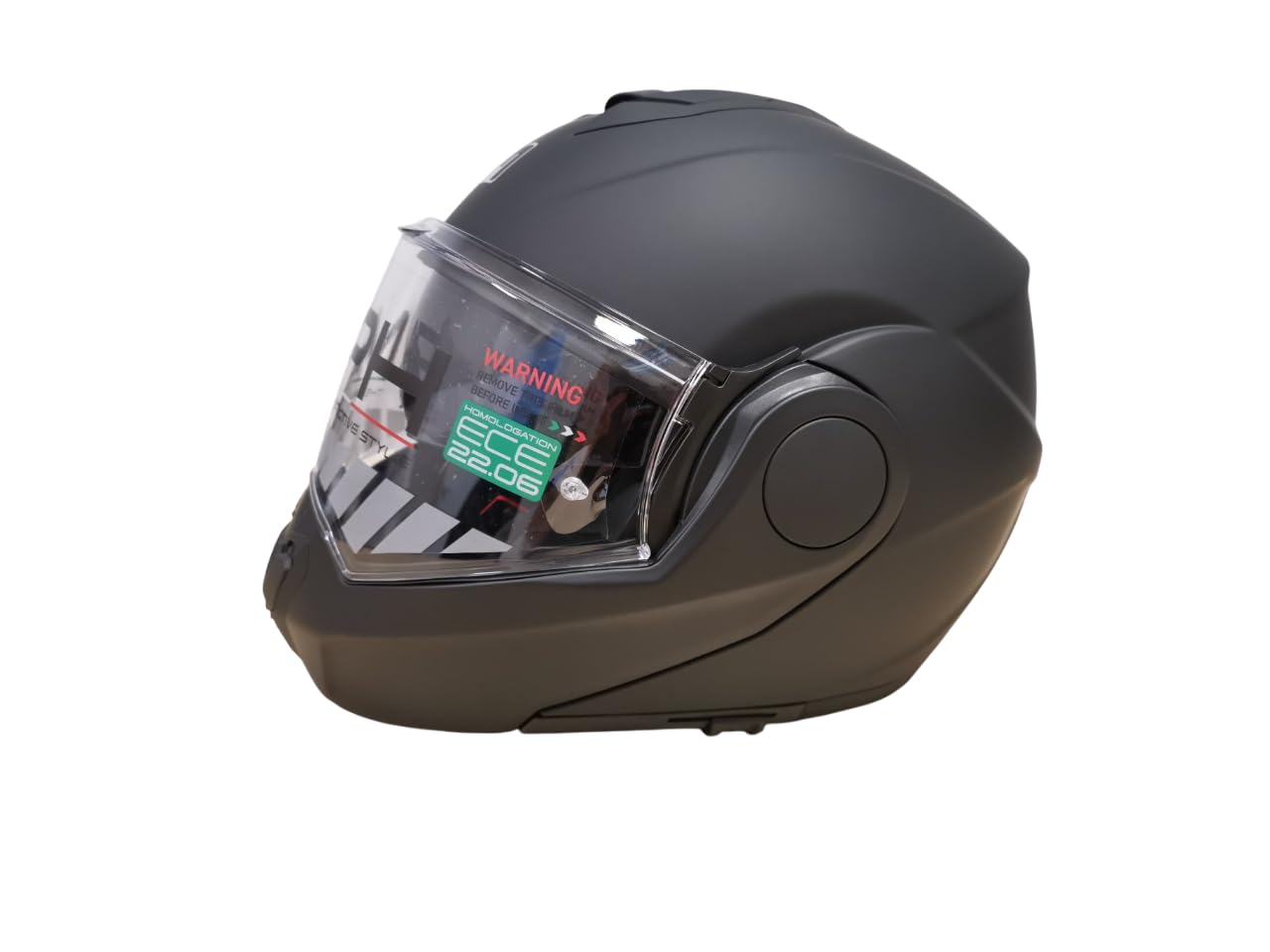 Casco REVERSE MODULARE nero per MOTO e SCOOTER OMOLOGATO ECE 22.06 con PINLOCK