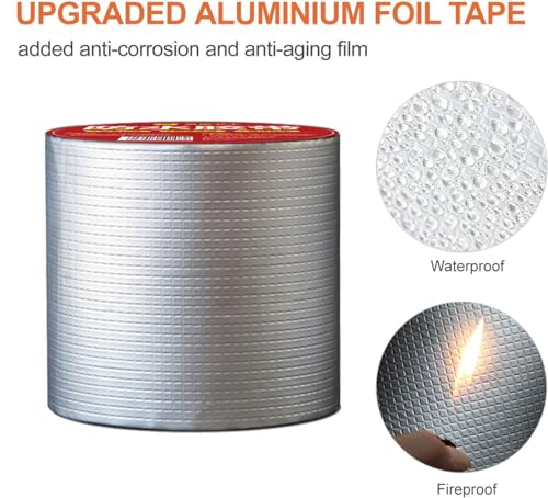 Super Butylband Wasserdichtes Klebeband (5cm x 5m),Hochwertiges Bitumenband selbstklebend Dichtband Klebeband Wasserdicht Unterwasser Klebeband Abdichtungsband Vielseitiger Einsatz