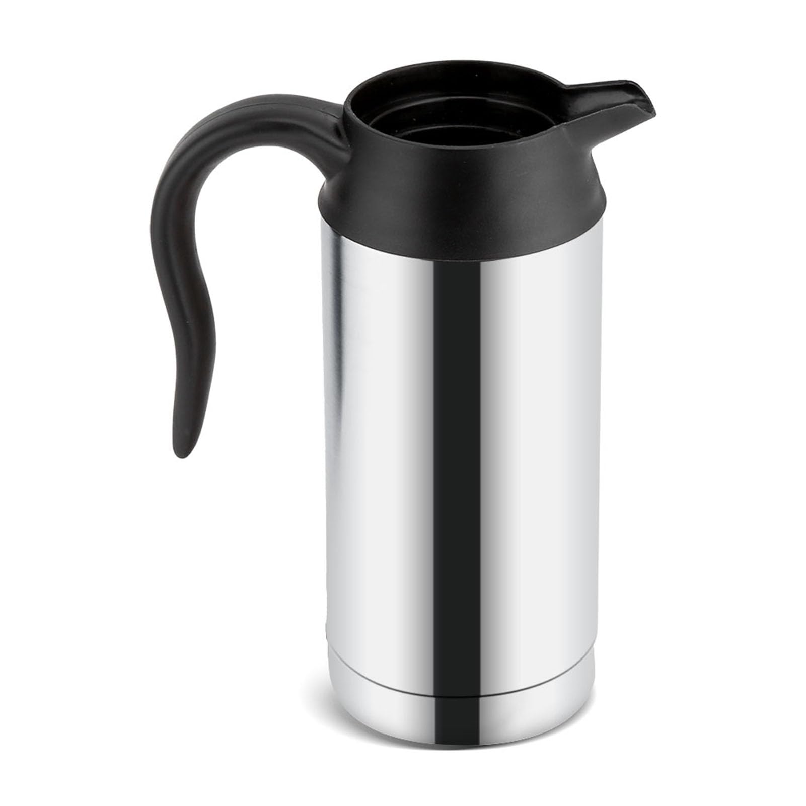 Generic Hervidor Eléctrico de Acero Inoxidable para Coche, 12V, 750ml, Taza Calefactora, Taza de café, Botella de Agua con Tapa Sellada, Segura y Duradera para Viajes, Ideal para Agua Caliente, té,
