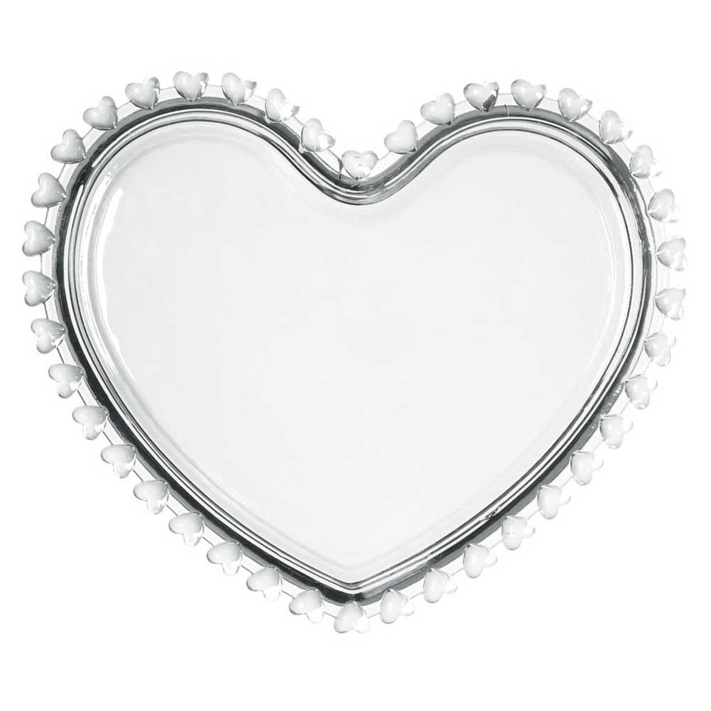Assiette à dessert en verre robuste lavable anti-rayure pour fête
