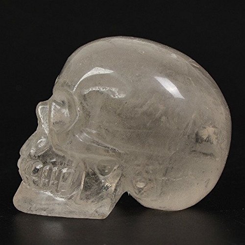 美品✨最終値下げ　天然水晶 スカル 彫刻 置物 Amazon.co.jp: 天然クォーツ クリスタル スカル 置物 ヒーリング