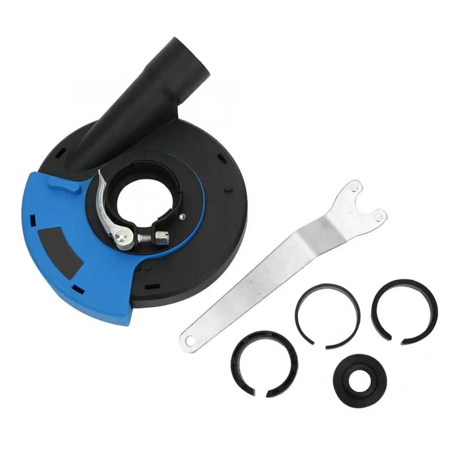 Cubierta protectora de 5 pulgadas for amoladoras angulares, plástico PC, azul y negro, con protector polvo metal Diferentes superficies