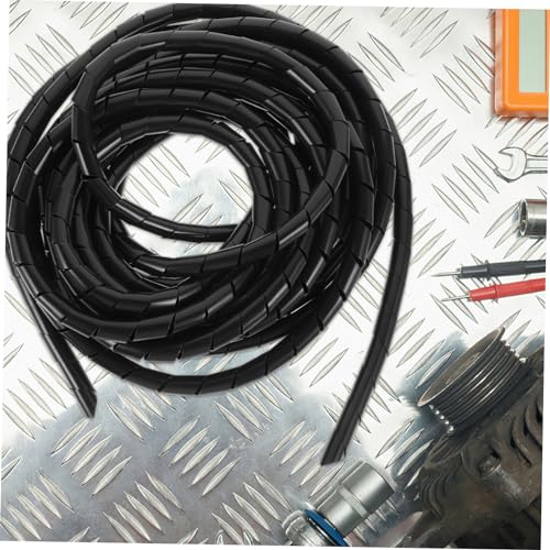 Cinta Enrollable en Espiral para Gestión de Cables Negra de 8m para Uso Bajo Mesa miniatura 4