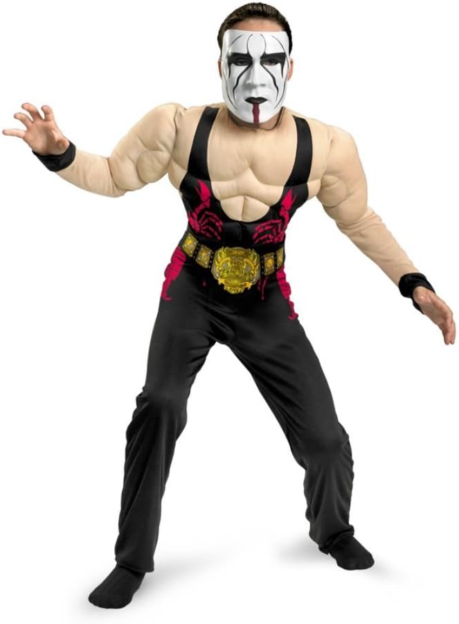 WWE Sting Muscle Child Costume Size 10-12 Large