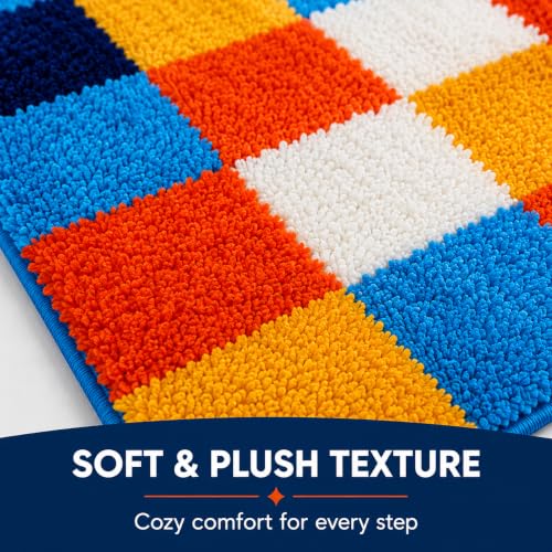 Image of Door Mat | Water Absorbent, Anti-Skid, Machine Washable Floor Mat | Soft Microfiber Carpet for Home, Living Room & Bedroom | Premium Decorative Mat (1 Door Mat, Rectangular)