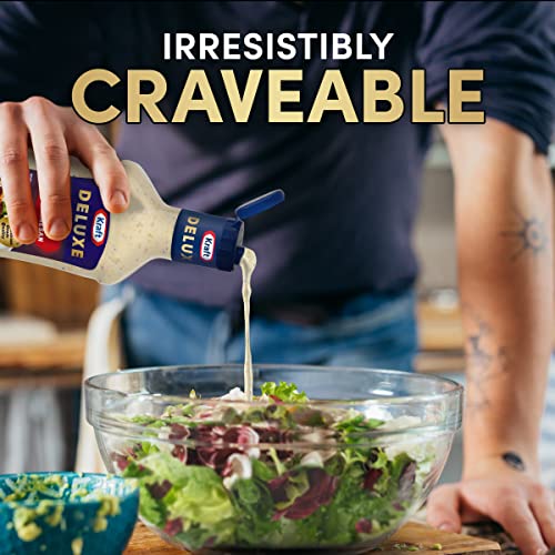 Kraft Deluxe Robust Garlic and Parmesan Salad Dressing (16 oz Bottle) - Thumbnail 4
