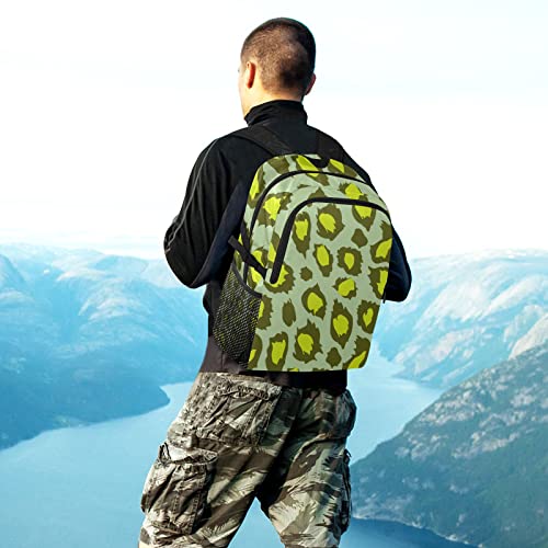 Sac à dos pliable léopard jaune imperméable pour protéger les affaires