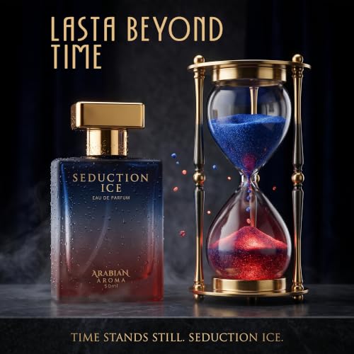 Image of Arabian Aroma Seduction Ice Eau de Parfum for Men - 50ml | Fresh Citrus & Fruity Fragrance | Long Lasting Perfume for Man