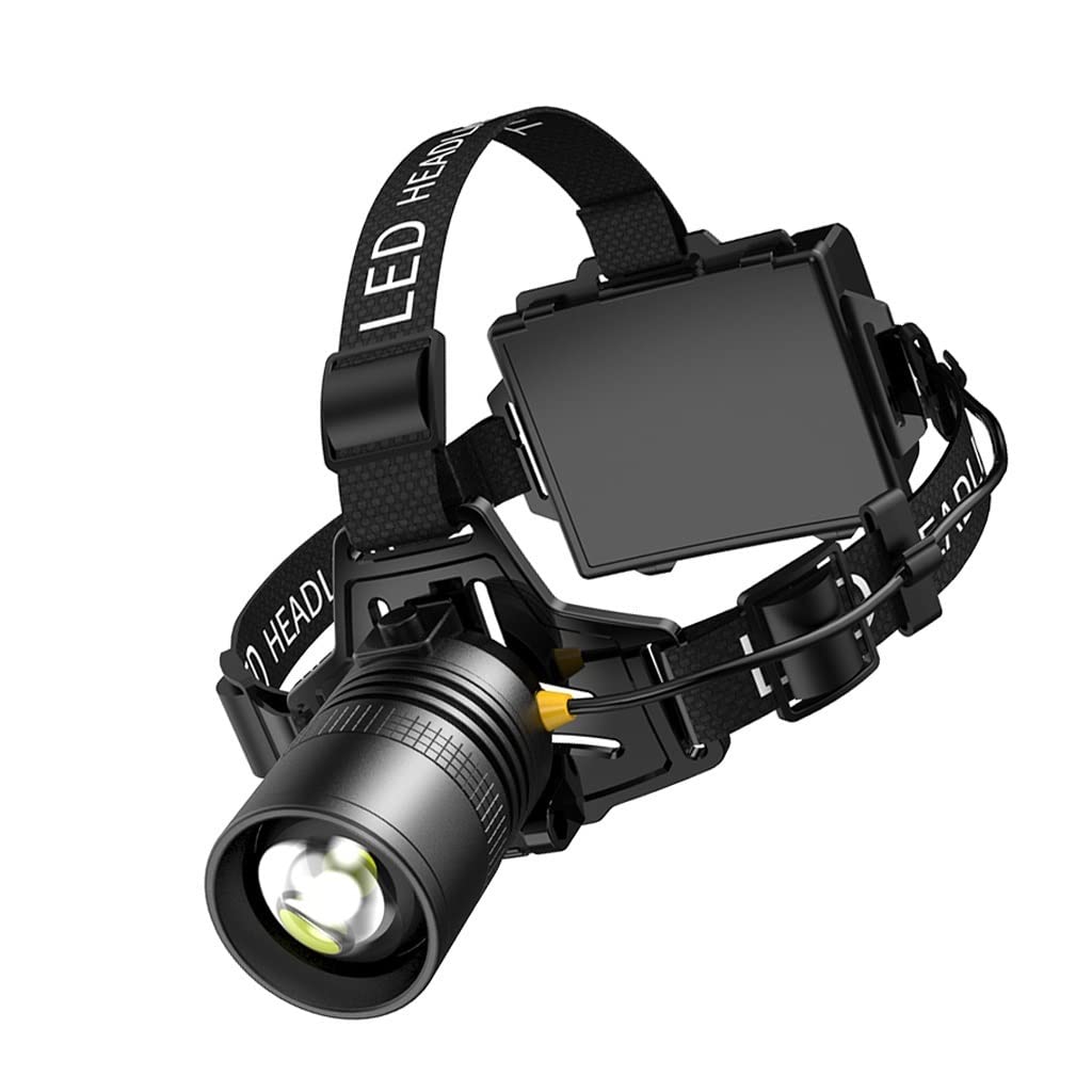 OYYMTE Headlamp Strong Light Rechargeable Head-Mounted Outdoor Flashlight Night Fishing Long Life LED Miner's Lamp Headlamp
