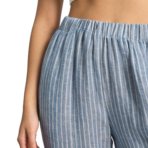 Pantalon en lin 100% pur pour femme avec finitions de qualité - 5