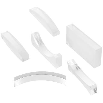 Optical Equipment Set Physical and Lens Including Glass Convex Concave Lenses, Portable for Teaching for Middle School Science Experiments and Classroom Use