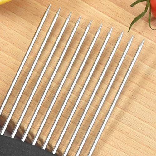 2 Pcs Onion Slicer Holder Stainless Steel Potato Slicing Fork Multi Function Vegetable Slicer Holder Handheld Slicing Helper for Slicing Cutting Carrot Tomato Potato Fruit Meat - Image 6
