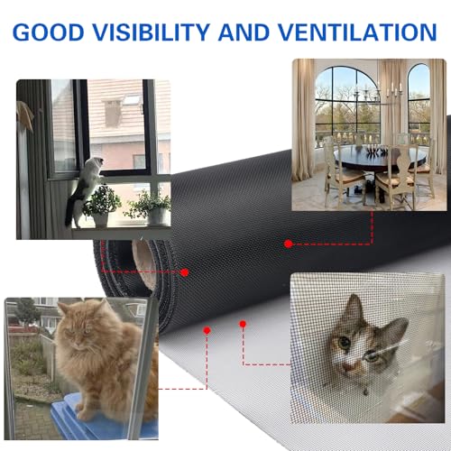 Yardbliss 304 Stainless Steel Black Window Screen Mesh, Black 36inx100ft, Window Screen Replacement, Metal Mesh Screen Rolls, Roll of Screens for Door Patio Pet Vent Porch DIY Projects(20 mesh) by Yardbliss - Image 5