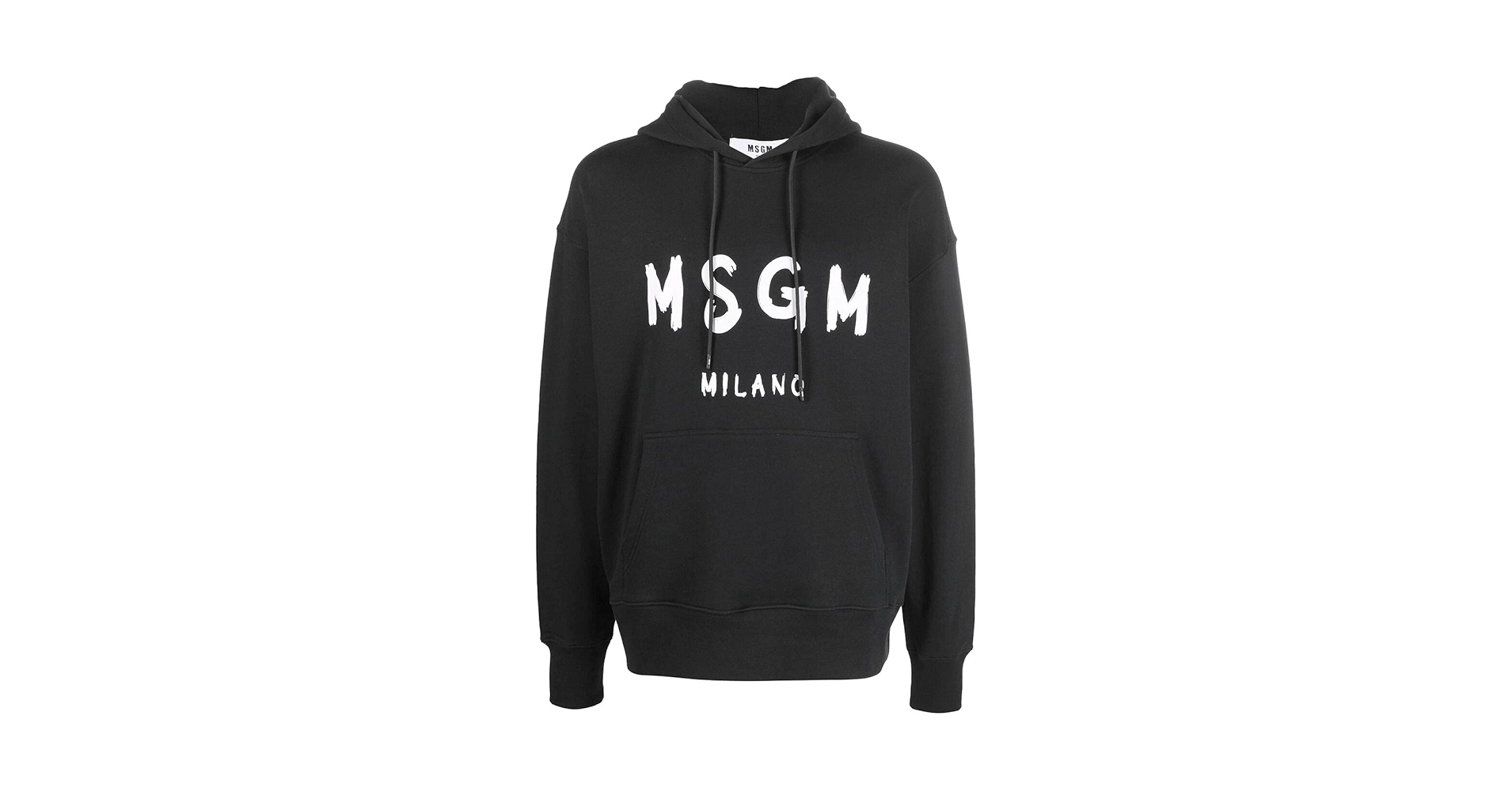 MSGM エムエスジーエム 新品 ビッグロゴ パーカー ブラック　Mサイズ MSGM エムエスジーエム パーカー プルオーバー スウェット