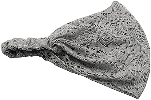 GaoZhen Makeup Headband Turban Bandanas Girl Fashion Hairband Head Head Stretchy Lace Wide Band Headband