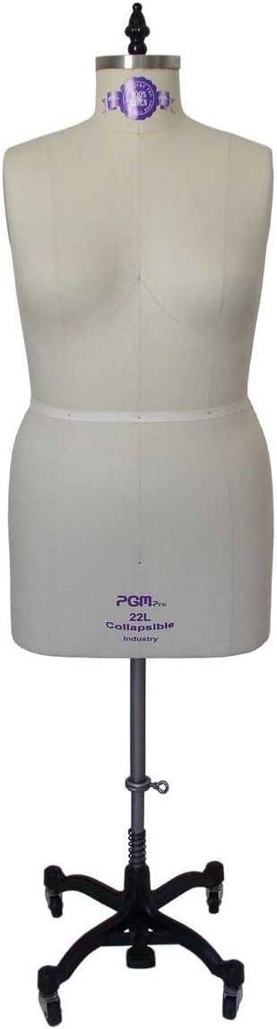 Professional Dress Form Plus Size Large Woman Mannequin Tailor Dummy (16L)