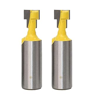 T-Slot Router Cutter Bit, Hex Bolt Woodworking Keyhole, 1/2