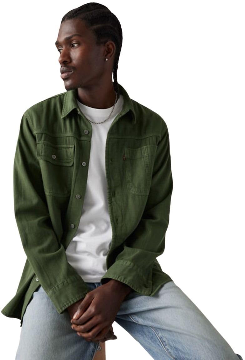 Levi's Homme Chemise décontractée Auburn Worker avec Col à Pointe, Relaxed Fit
