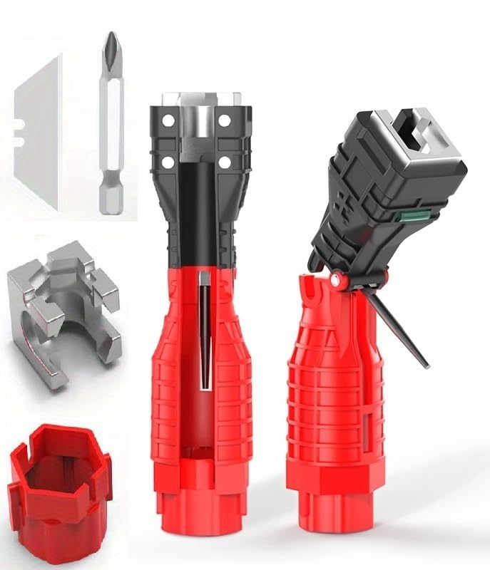 SHOPVILLA 18 in 1 Sink Wrench Foldable Faucet Installer Anti Slip Portable Plumbing Tool Kitchen Faucet Wrench Tool Under Sink Plumbing Wrench Faucet and Sink Installer Tool for Repair (B0D9B634SY) Amazon Price History, Amazon Price Tracker