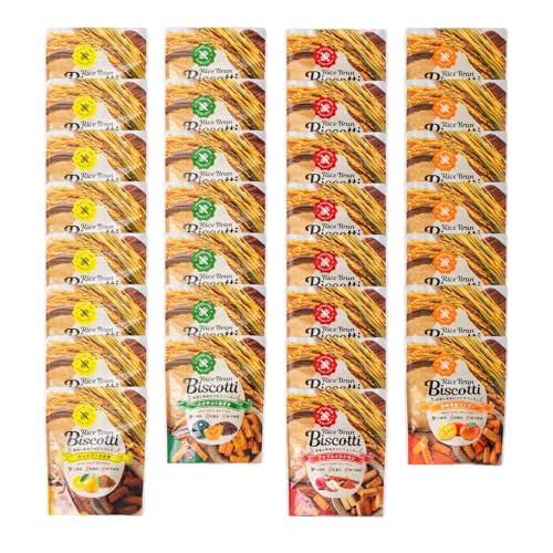 高千穂ムラたび グルテンフリー 無添加 お米由来のライスブランビスコッティ 4種 計30袋セット