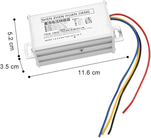 Miniatura 3 de Convertidor de CC, módulo de fuente de alimentación reductor 36V-72V a 12V 10A 120W para dispositivos electrónicos de 12V