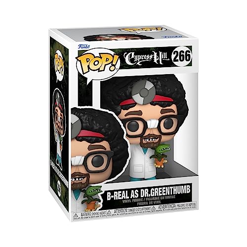 Funko Pop! Rocks: Cypress Hill - B Real - (Dr. Greenthumb) - Figura de Vinilo Coleccionable - Idea de Regalo- Mercancia Oficial - Juguetes para Niños y Adultos - Music Fans