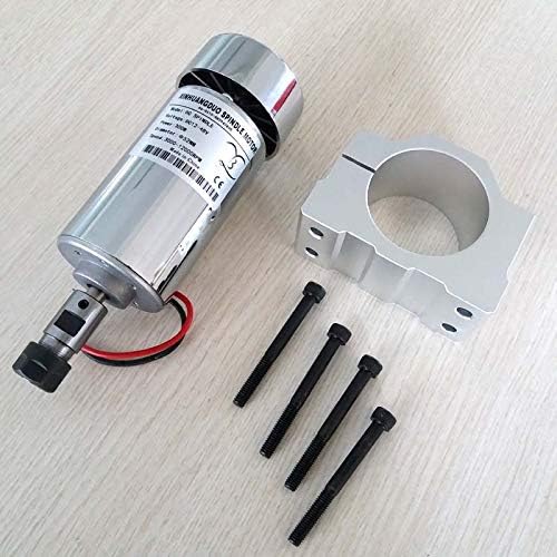 DC Motor Air Cooled 300W DC Spindle Motor 12-48VDC Er11 3.175mm Collect + 52mm Mount Bracket Fixture For Pcb Milling Machine