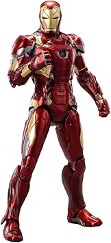 HiPlay ZD Toys Collectible Figure Full Set Anniversary Series Non-Luminous Version Iron Man MK6 1906-06, 110 Scale Miniature Action Figurine BFGGTXMK6