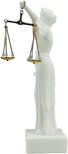 Miniatura 3 de Themis - Escultura griega romana de la estatua de la diosa de la ley de la dama de la justicia 9.84 pulgadas