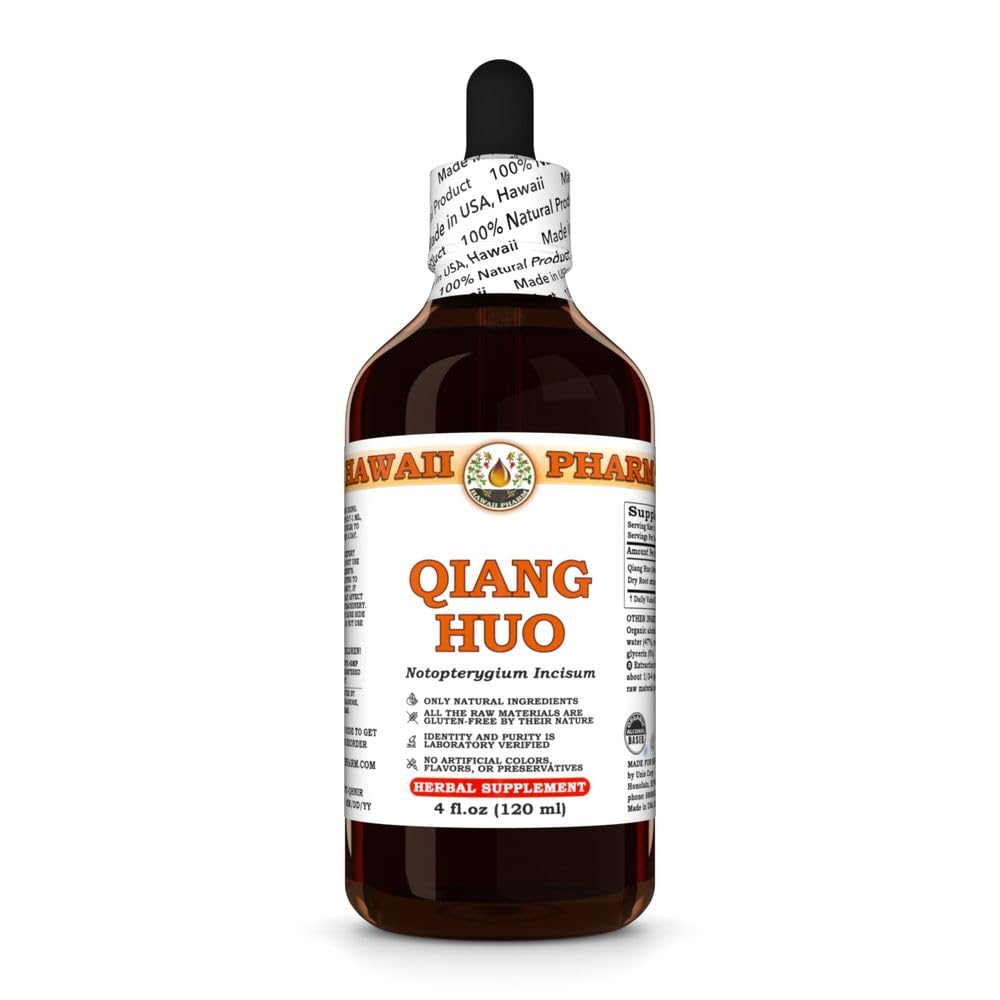 Hawaii Pharm Qiang Huo Root Liquid Extract, 4 fl oz 4 Fl Oz (Pack of 1)