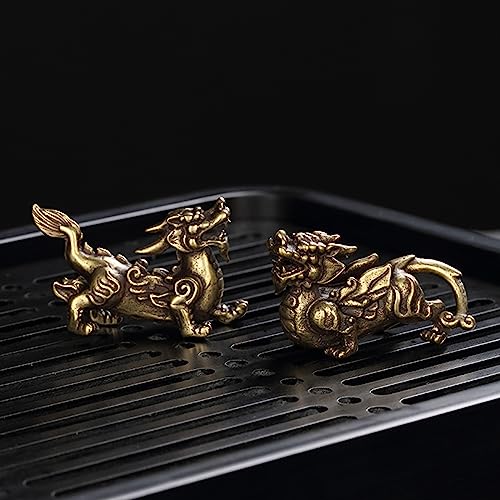 Estatua Feng Shui Dragón PiXiu 2 Piezas miniatura 4