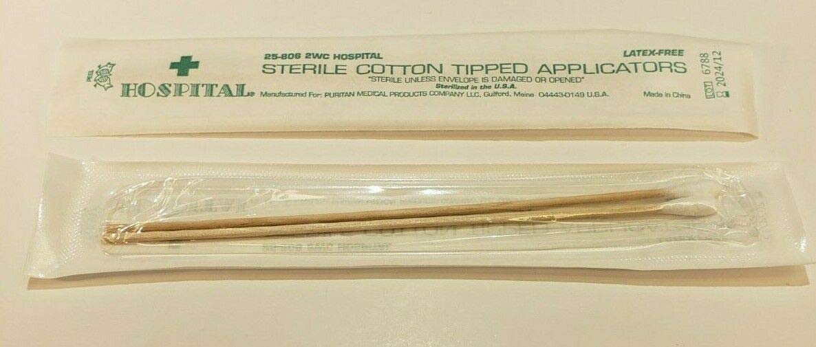 Amazon.com : Puritan 25-806 2WC, Hospital Sterile Cotton Tipped