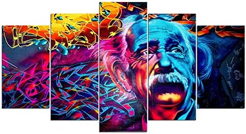 Dionysios Modern Albert Einstein print canvas 5 pieces