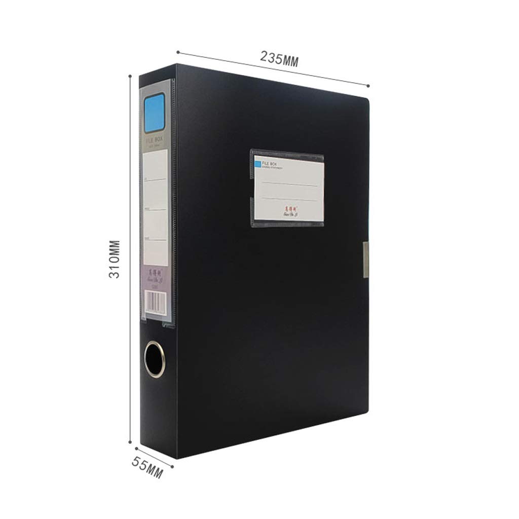 Scatola di archiviazione per documenti A4, organizer in plastica con coperchio per forniture per ufficio, cartella di archiviazione, scatola di plastica trasparente per archiviazione, contenitore per