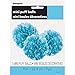 Powder Blue Mini Puff Tissue Decorations (3 Ct) - Eye-Catching, Premium Quality Material - Perfect for Events & Party Decor