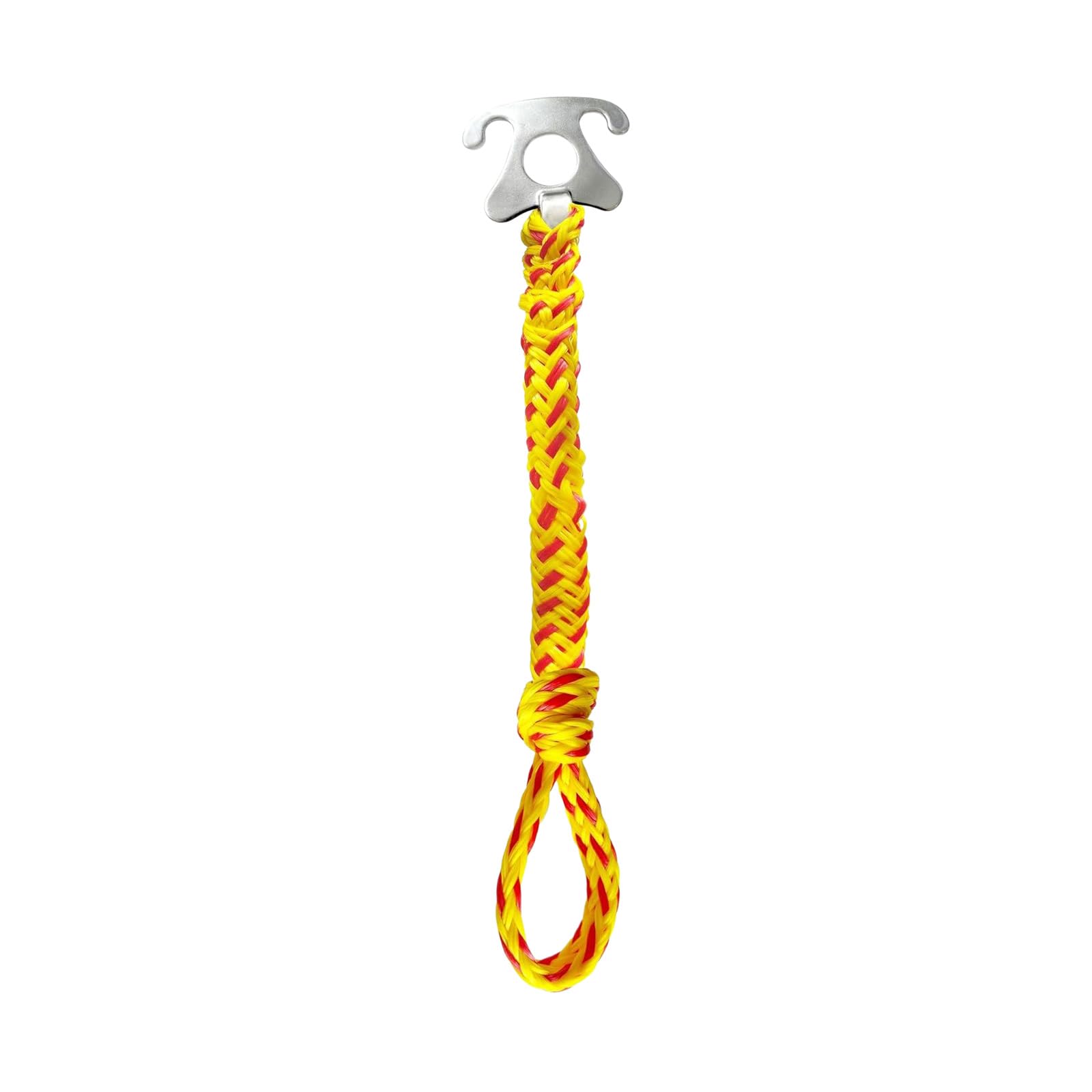 Kaeltsyn Red And Yellow Rope 316 Stainless Steel Boats Tow Line Lightweight & Easy To Use Tow Cable For Safe Towing Of Inflatables & Water Toy Marine Grade Rustproof Steel Cable